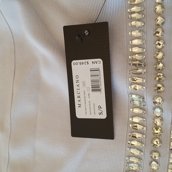 Brand new with tickets on Marciano bodycon - Fire and ice bandage dress - Picture 6 of 8